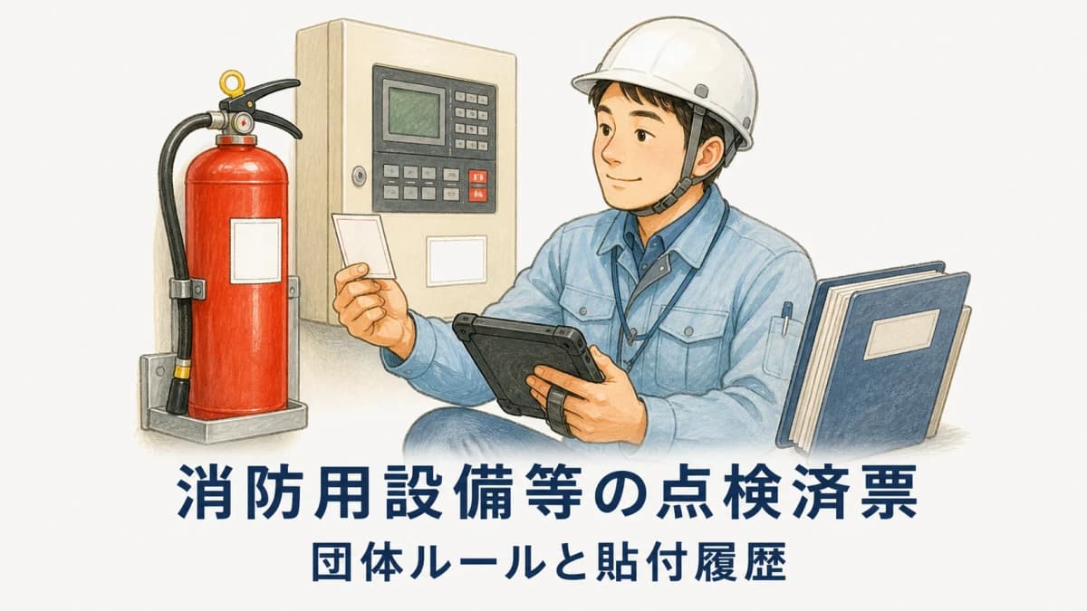 消防用設備等の点検済票とは|貼付・登録・台帳管理の実務